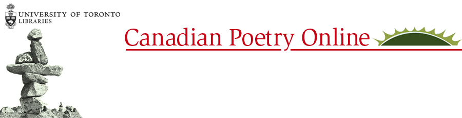 Canadian Poetry Online top banner